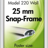 Alu Klapprahmen, Snap-Frame. Rondo. 25 mm Klapprahmen, Silbereloxiert