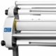 Manueller Kaltlaminator mit Wickelstationen für Folienrollen Abwicklungen und Aufwicklungen